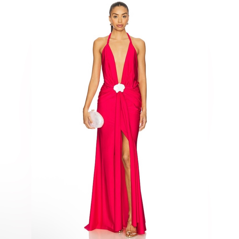 Shani Shemer Olesia Maxi Dress in Raspberry